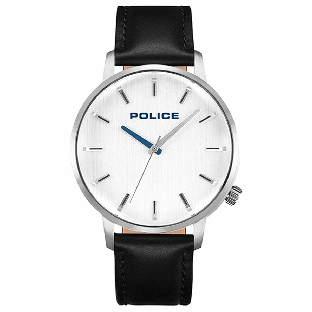 Police herreur PL.15923JS-04, læderrem, Ø 42 mm