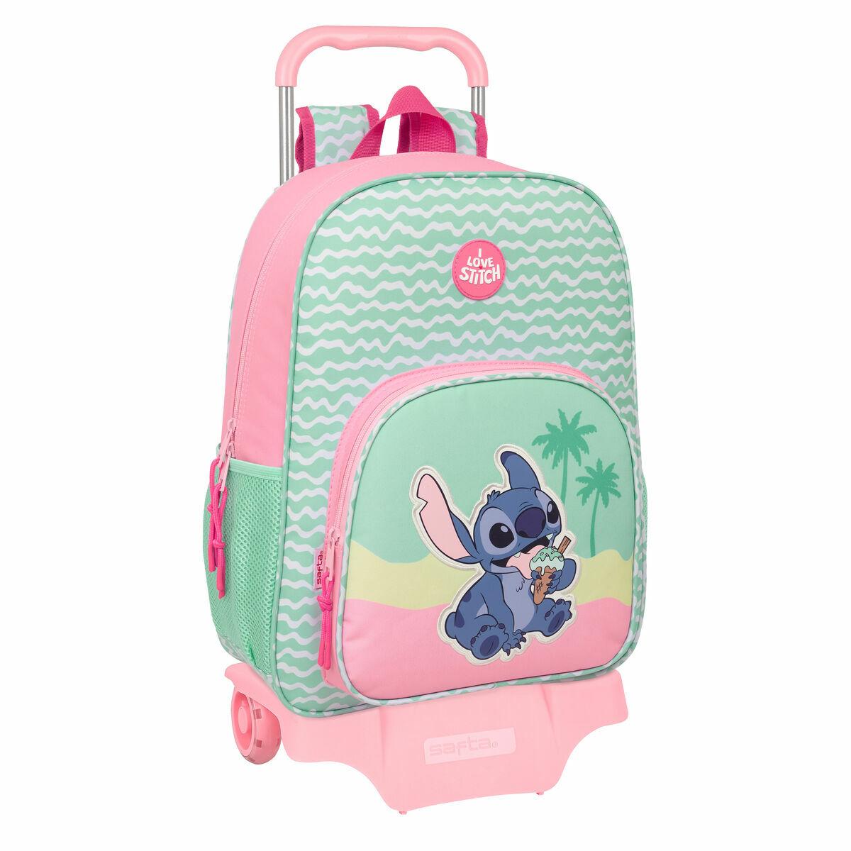 Skoletaske på hjul Lilo & Stitch Ice Cream - pink 33 × 42 × 14 cm