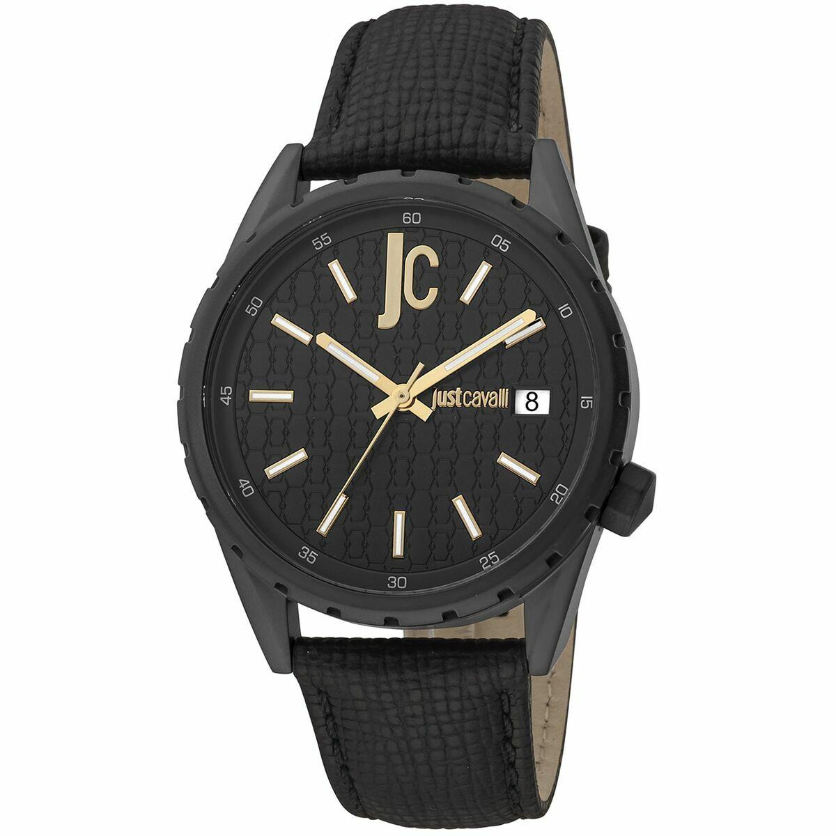 Just Cavalli herreur JC1G217L0045 - sort, Ø 42 mm