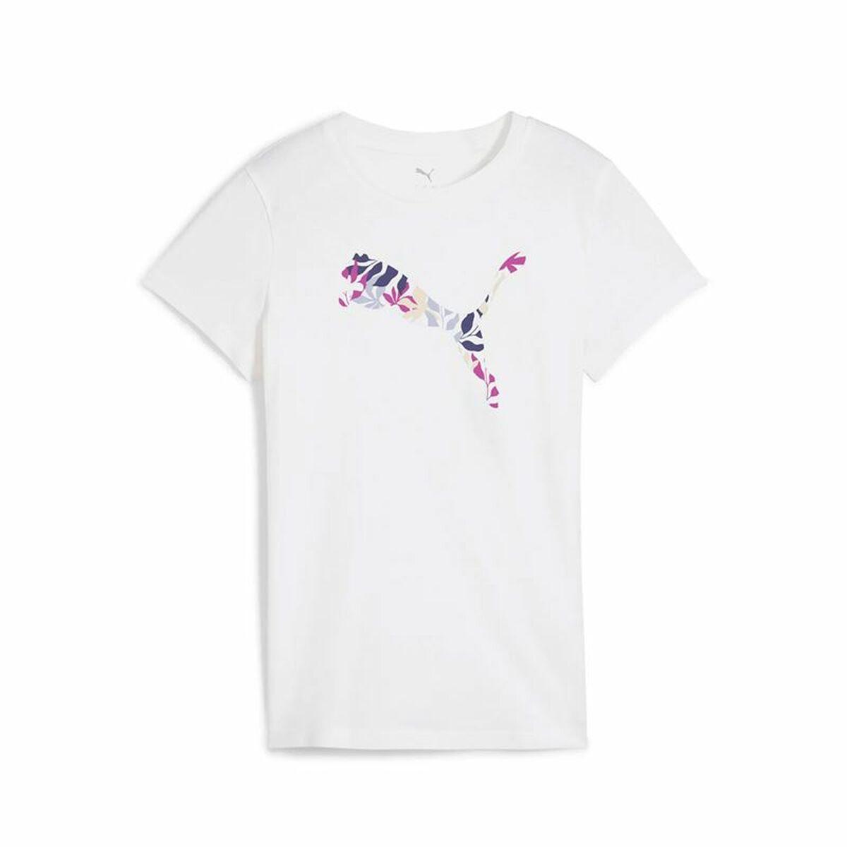 Puma Graphics Floral dame T-shirt, hvid - M