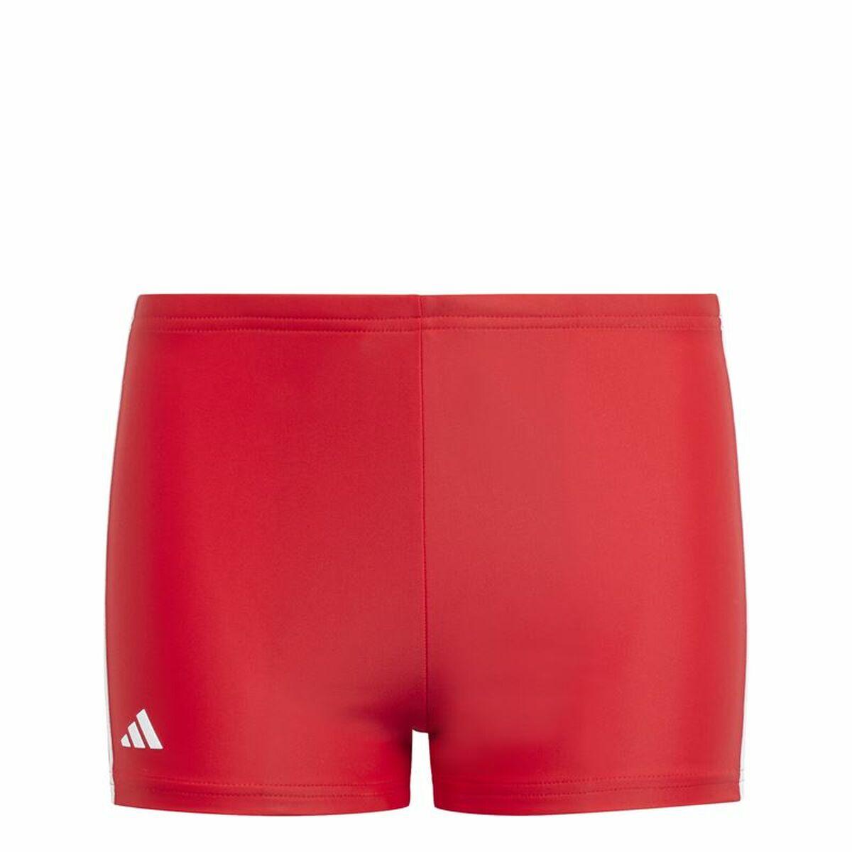 Adidas 3S Boxer drenge badebukser - 11-12 år, rød
