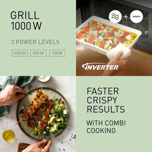 Panasonic mikrobølgeovn med grill - hvid