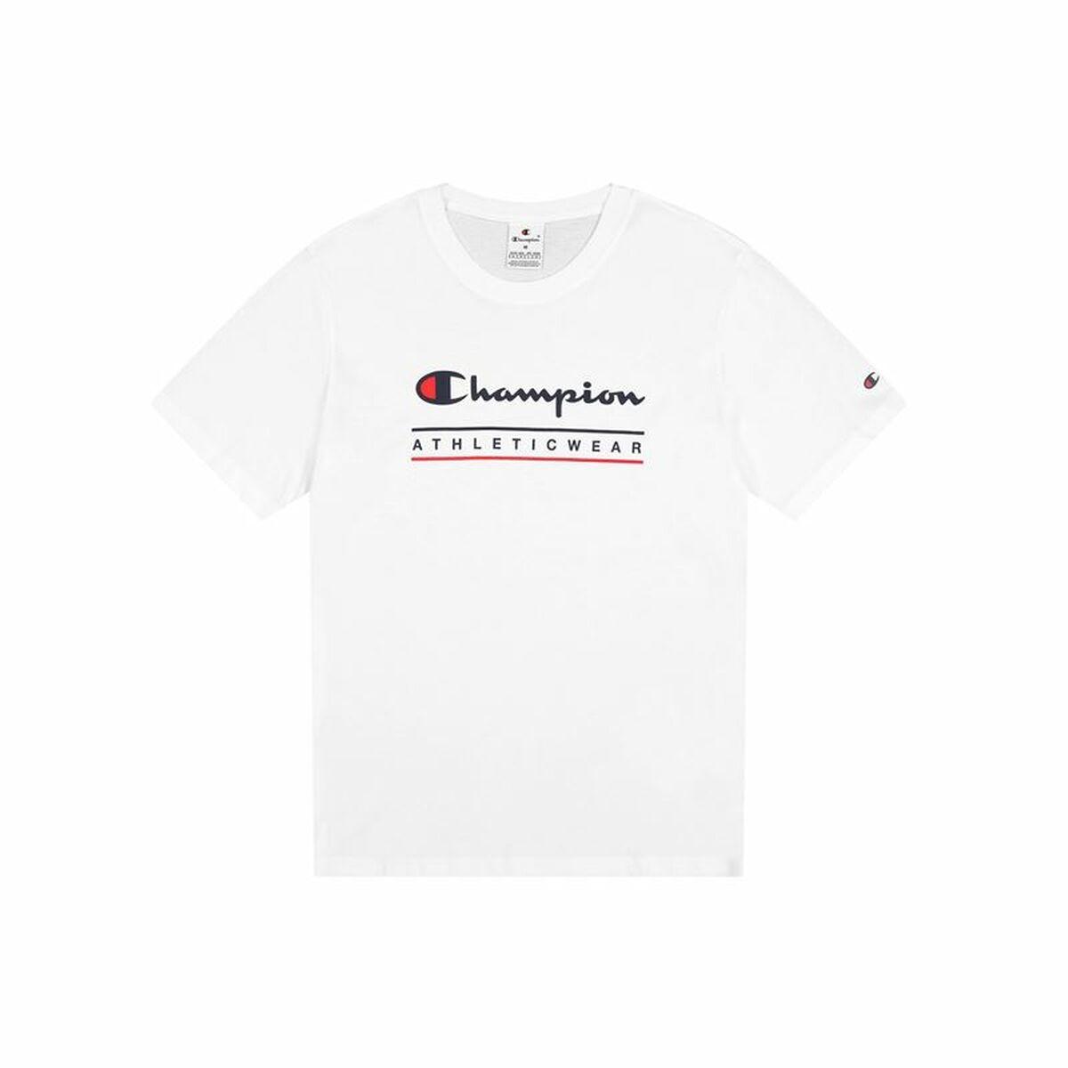 Champion SS kortærmet T-shirt til mænd - Hvid (L)