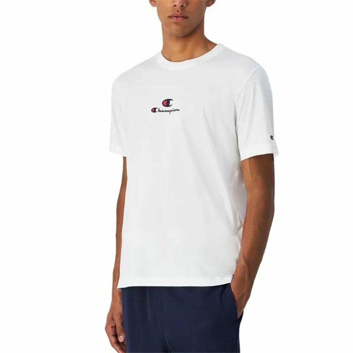 Champion CHAMPION SS TEE 220775 herre T-shirt - Hvid, str. M