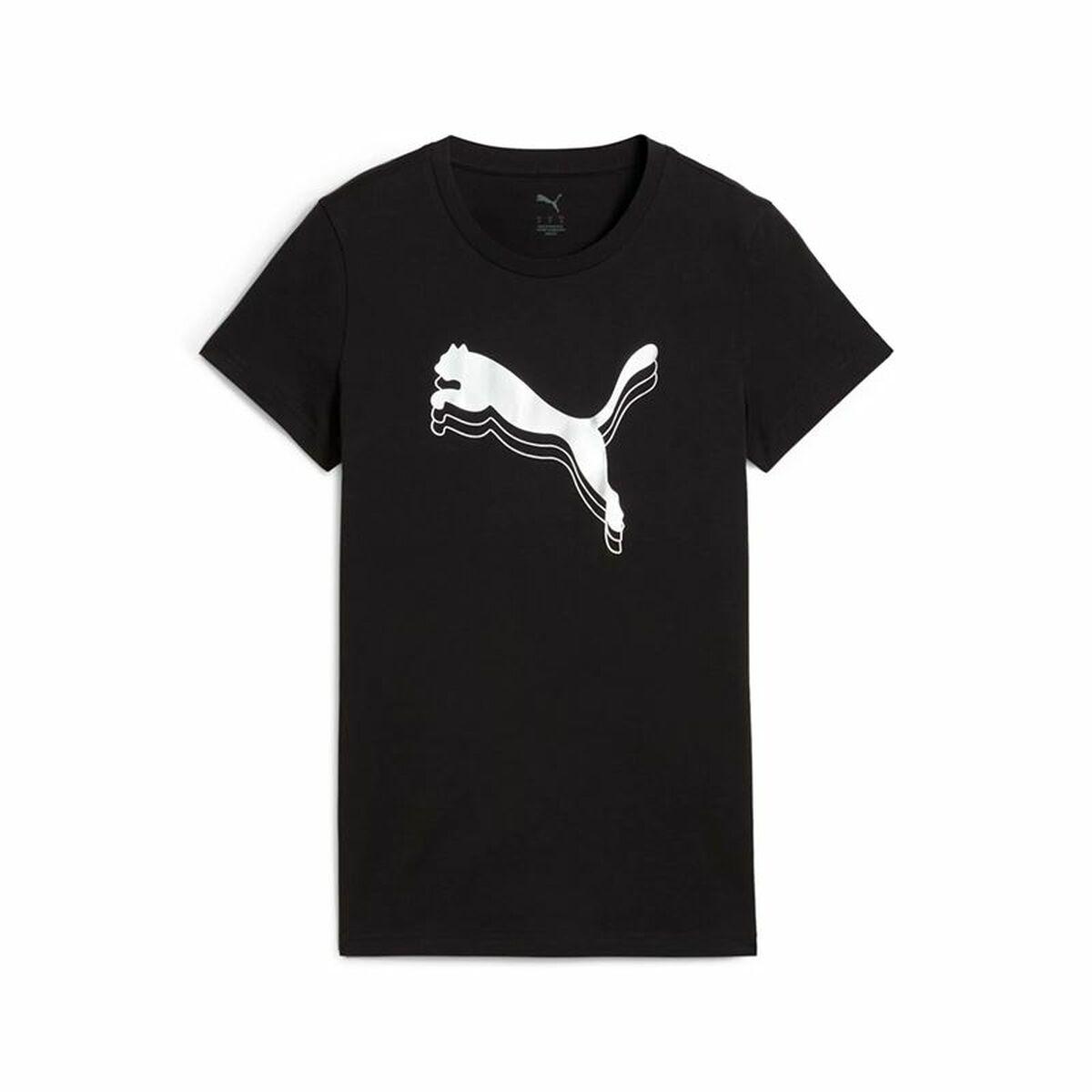 Puma Essentials Metallic dame T-shirt, kortærmet - Sort (L)