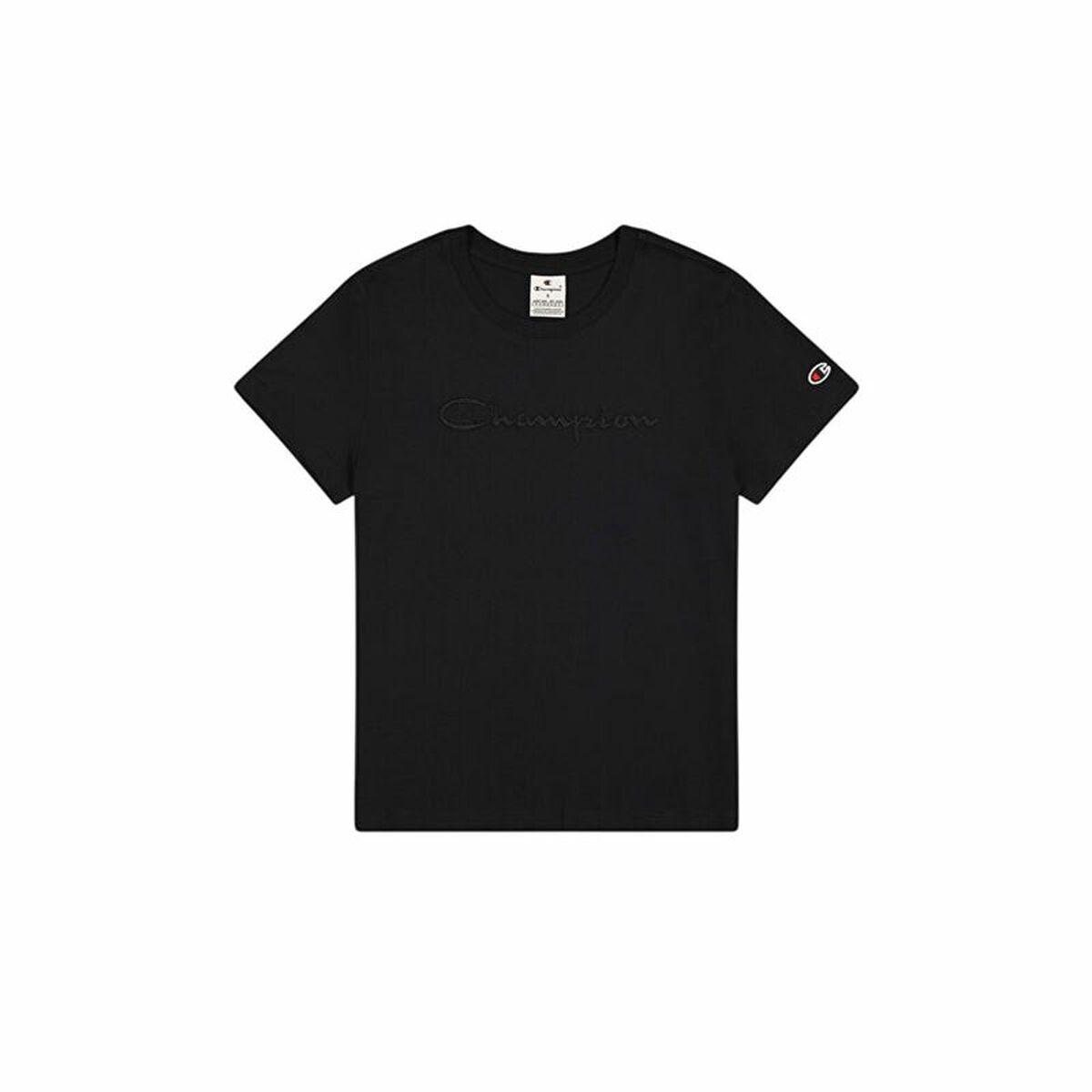 Champion Crewneck kortærmet T-shirt til kvinder - Sort (S)