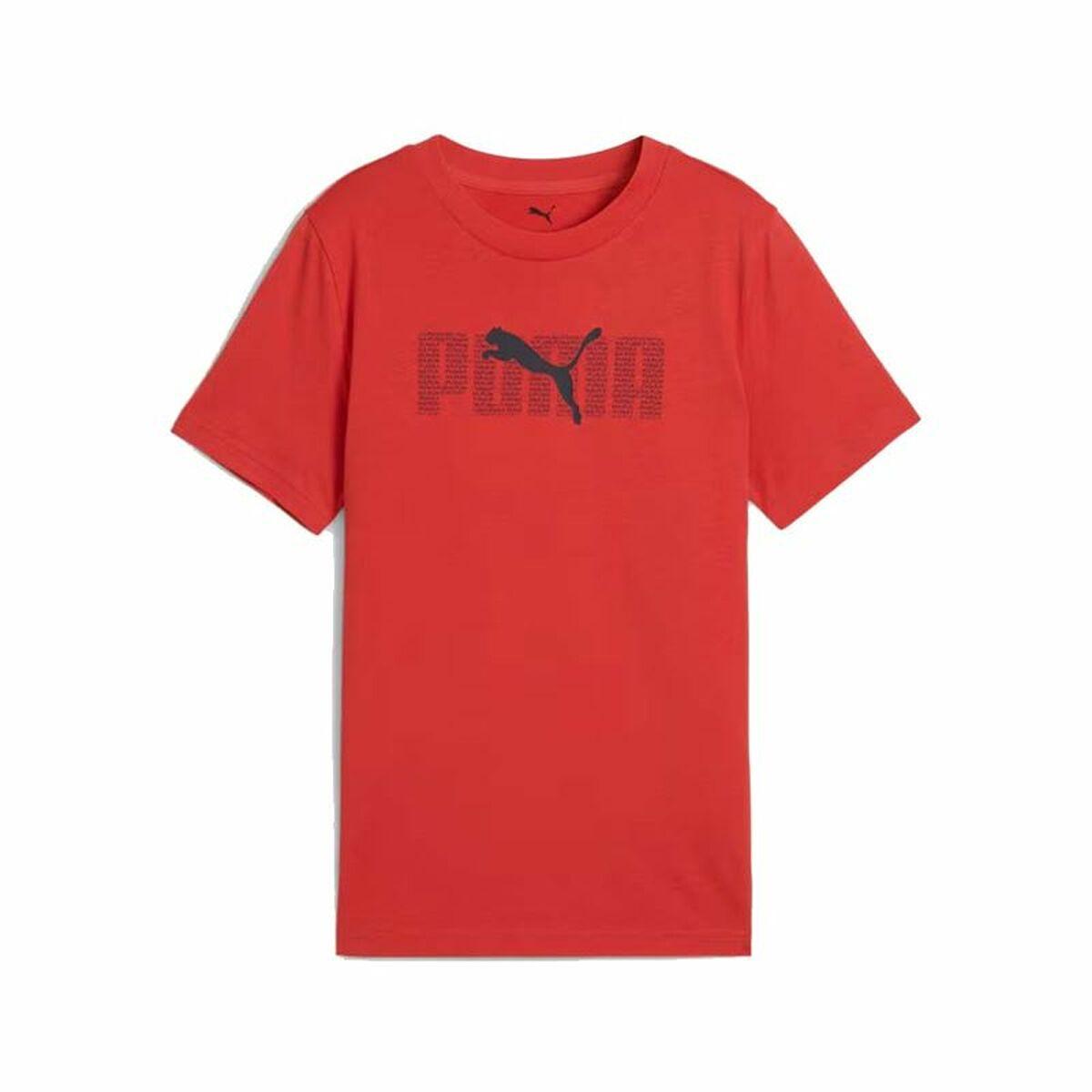 Puma Essentials Logo Lab B børne T-shirt, rød, 15-16 år