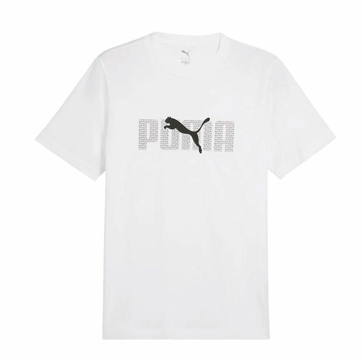 Puma Essentials kortærmet T-shirt til mænd - hvid (L)