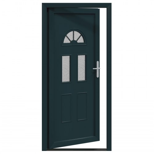 Hoveddør Antracitgrå 98 x 208 cm PVC