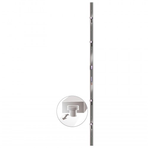 Hoveddør Antracitgrå 98 x 208 cm PVC