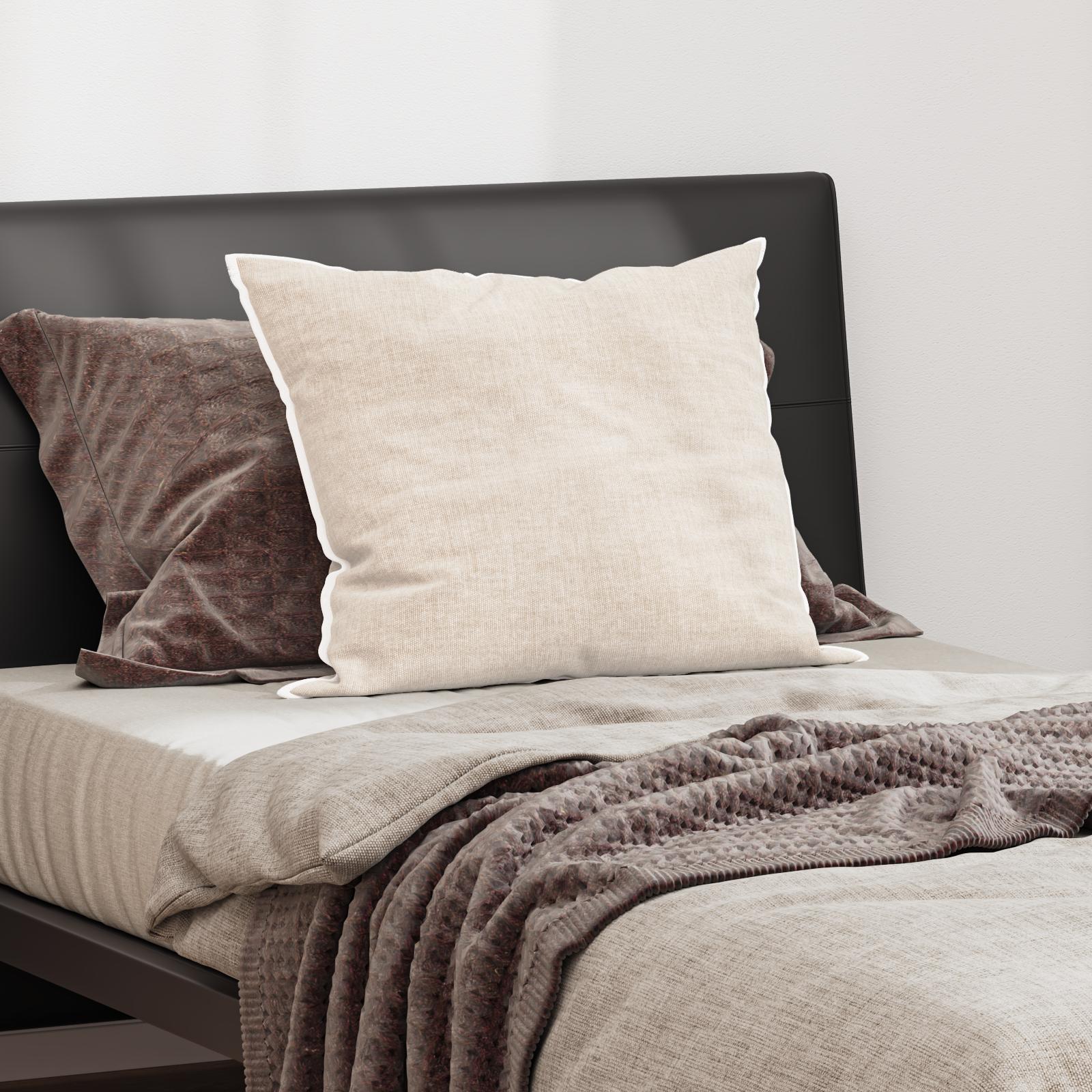 Hovedpude med pude Hvid 50 x 70 cm 130gsm 100% bomuld