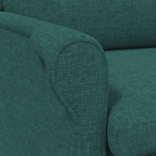 Moderne Lænestol Mørk Grøn Stof, Træ Standard Ergonomisk
