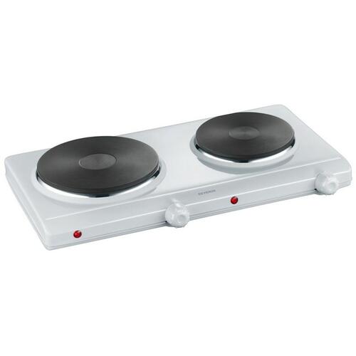 Severin DK 1042 dobbelt kogeplade - 2.500 W, hvid