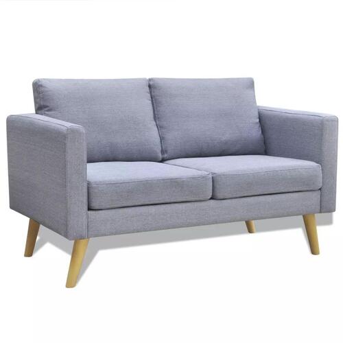 Sofasæt 2-pers. og 3-pers. sofa stof lysegrå