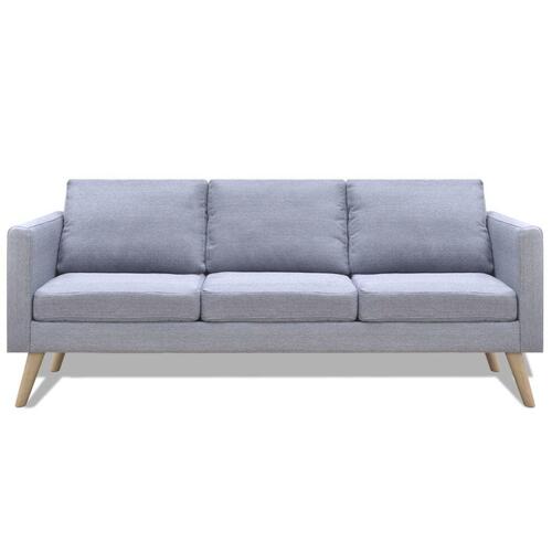 Sofasæt 2-pers. og 3-pers. sofa stof lysegrå