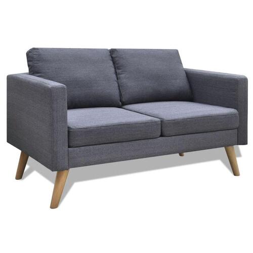 Sofasæt 2-pers. og 3-pers. sofa stof mørkegrå