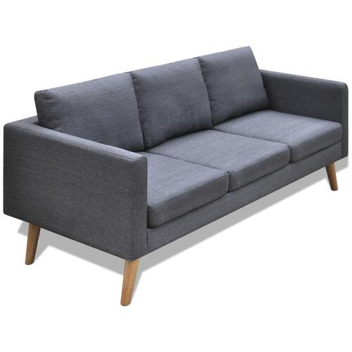 Sofasæt 2-pers. og 3-pers. sofa stof mørkegrå