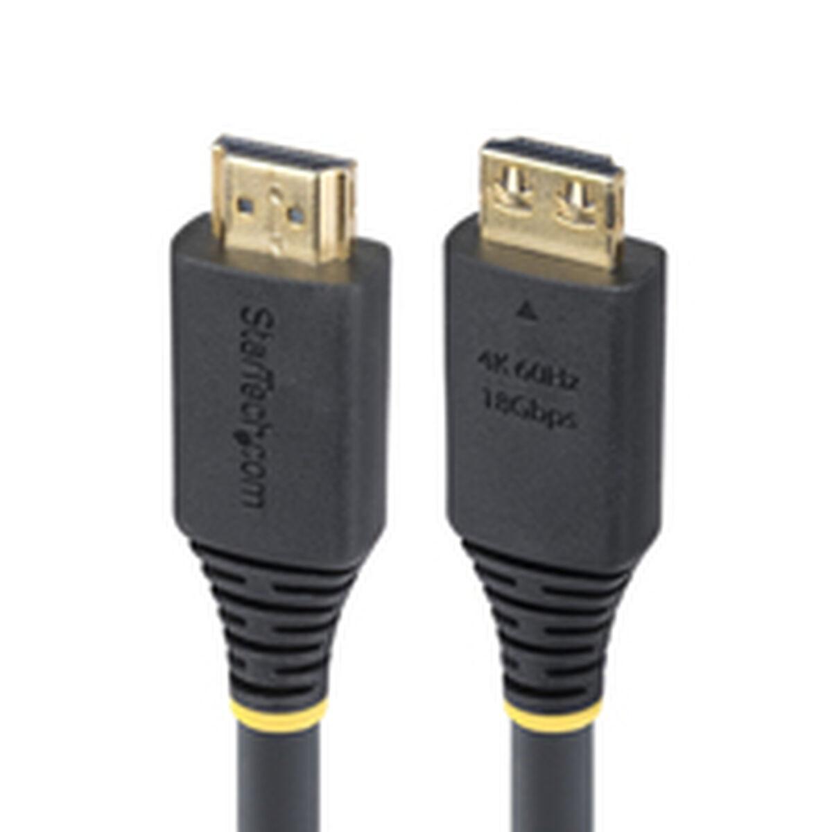 Startech HDMI2-CABLE-GRIP-20F HDMI 2.0 kabel - sort