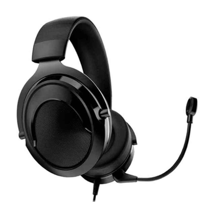 Gaming headset med mikrofon iggual IGG317136 - sort