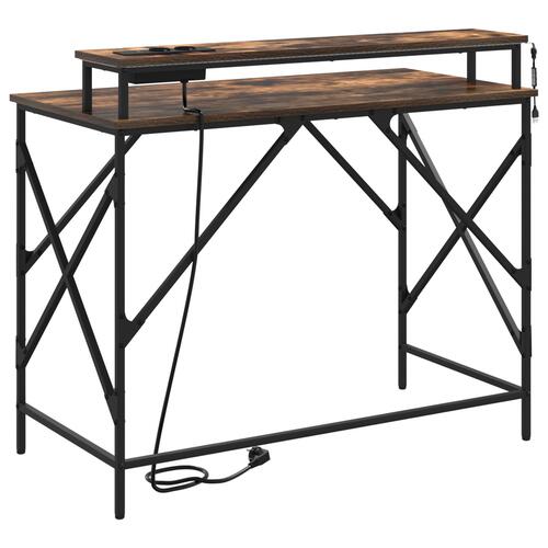 Bord Røget eg 100 x 50 x 86.5 cm Konstrueret træ