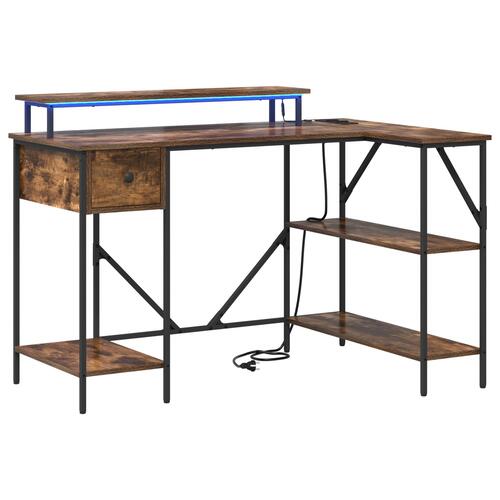 Bord Røget eg 120 x 79 x 86.5 cm Konstrueret træ