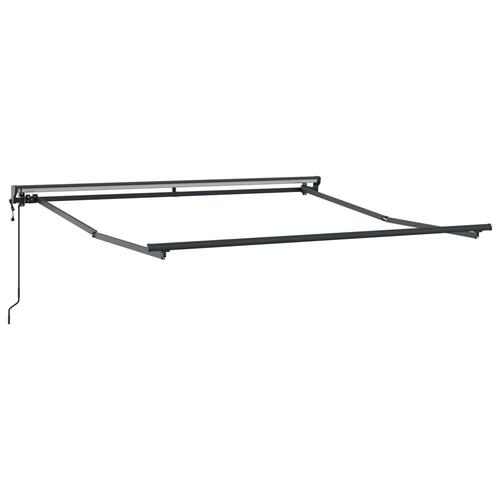 Utrækkelig Markise Bordeaux Rød 300x250 cm Polyester og metal