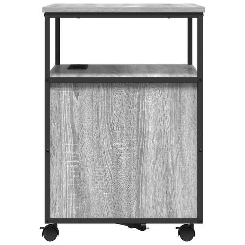 Kontorskab Grå sonoma-eg 60 x 46 x 67 cm Konstrueret træ