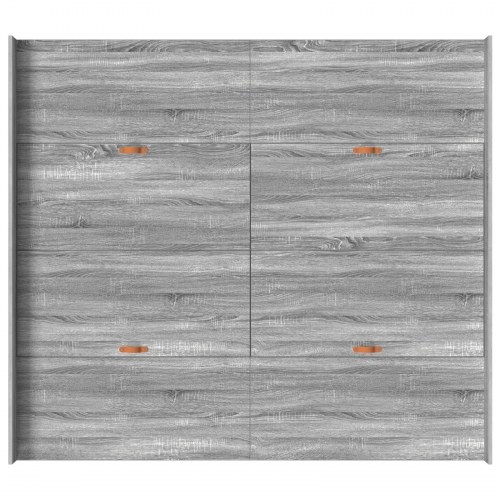 Sengeramme med opbevaring med skuffe Grå sonoma-eg 180 x 200 cm