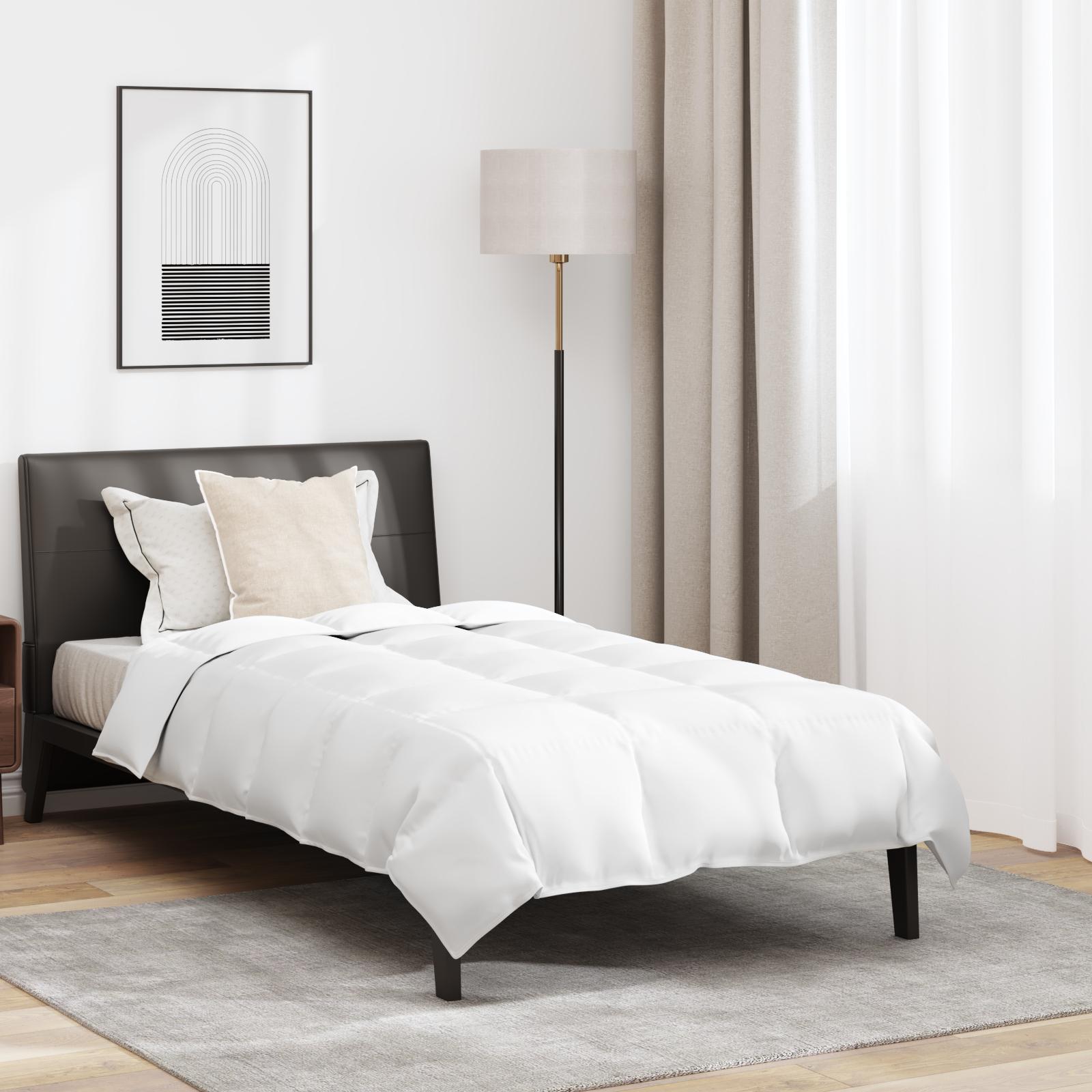 Dyne med pude 2 stk Hvid 140 x 200 cm Dun