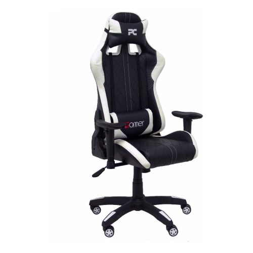 Paraiso gaming-stol 6DBSPNE - sort/hvid