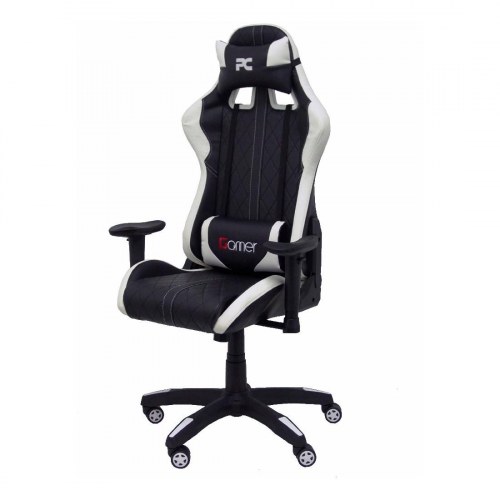Paraiso gaming-stol 6DBSPNE - sort/hvid