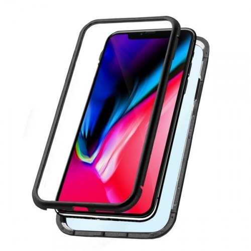 KSIX Magnetic mobilcover til iPhone XS Max - 2 stk., sort