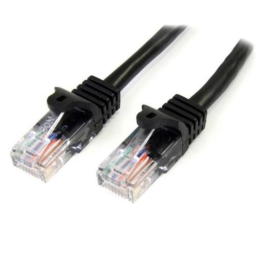 UTP kategori 6 stift netværkskabel Startech 45PAT1MBK 1 m