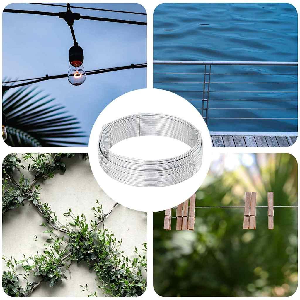 Tremmebindingswire Sølv 25 m Varmegalvaniseret stål