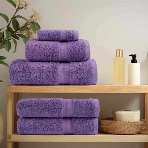 Vaskeklude 10 stk Violet 15 x 21 cm Bomuld