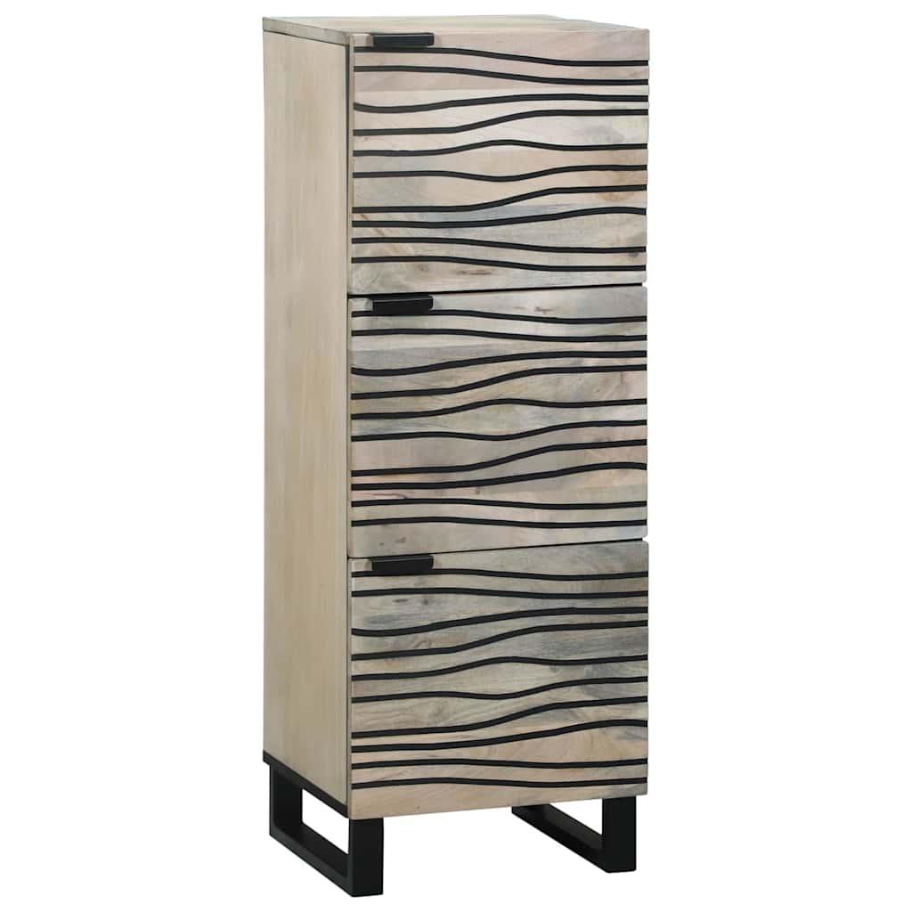 Medieopbevaringsskabe & -reoler Hvid og sort 40 x 33 x 110 cm billede