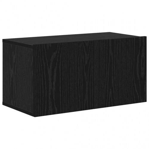 TV Skabsæt med hylde Andet med opbevaring med dør 6 stk Sort Eg 30.5 x 30 x 90 cm
