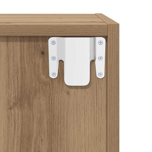 Væg TV Skab med hylde med opbevaring 4 stk Artisan egetræ 37 x 37 x 72 cm