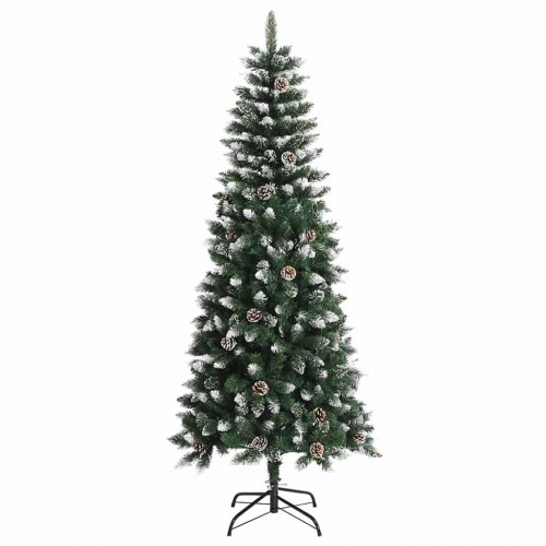 Juletræ with Decorative String Lights Grøn 210 cm PVC