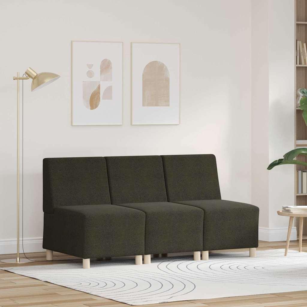 Sofa Stol med pude 3 stk Grøn 55 cm Faux suede læder