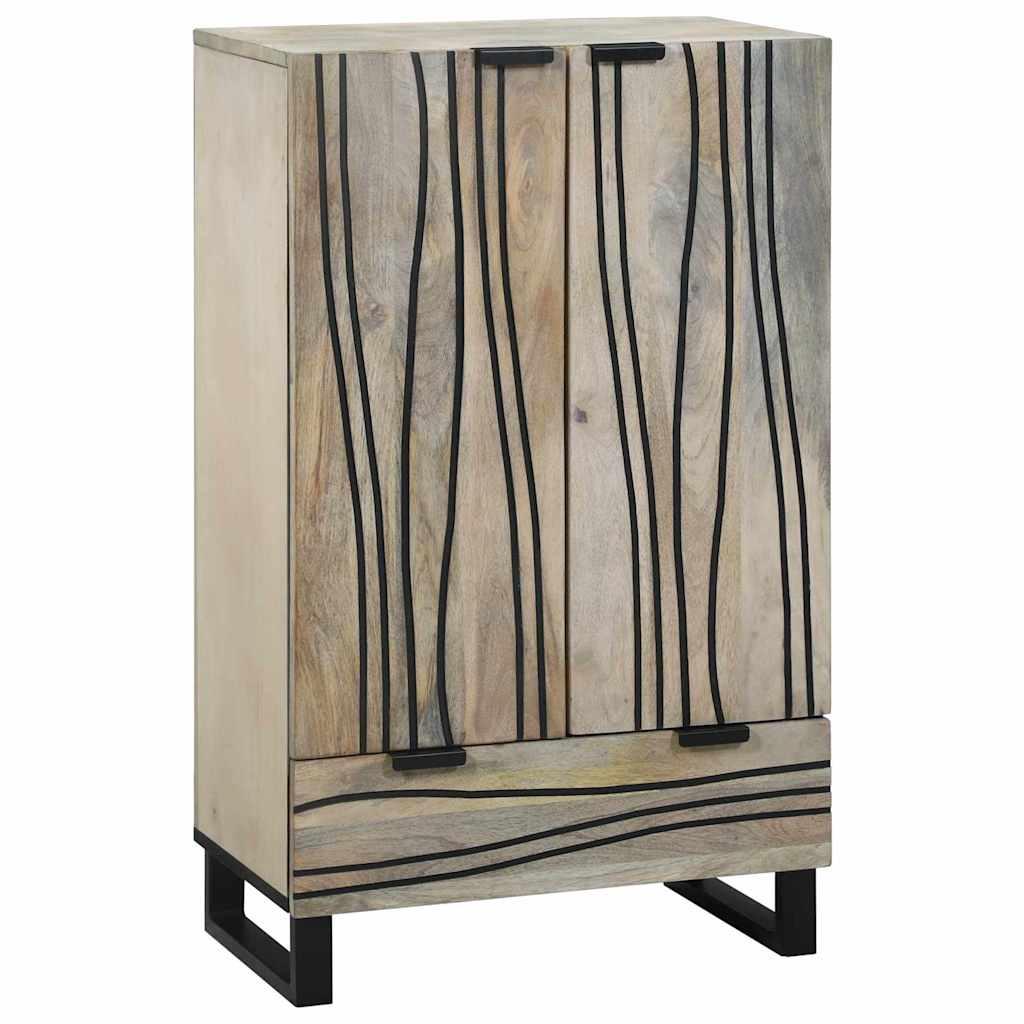 Medieopbevaringsskabe & -reoler Hvid og sort 60 x 33 x 100 cm billede