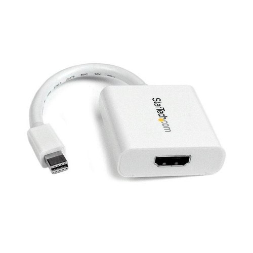 DisplayPort til HDMI adapter - Startech Mini DisplayPort til HDMI (hvid)