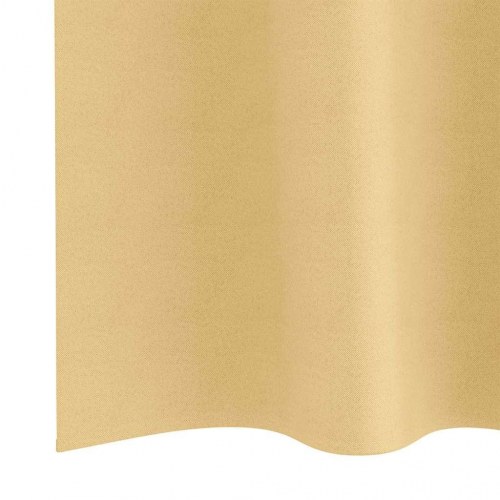 Gardiner med gardiner 2 stk Beige 175 x 140 cm Polyester