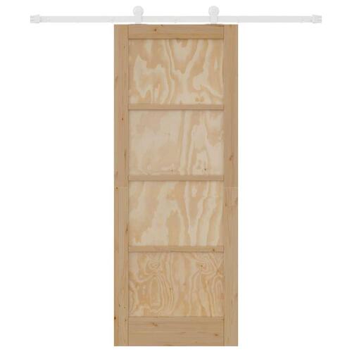 Glidedør med hardware sæt 78x202 cm Massivtræ fyrretræ&& indvendig dør 'ORKDAL'78x202x4 cm Massivtræ fyrretræ
