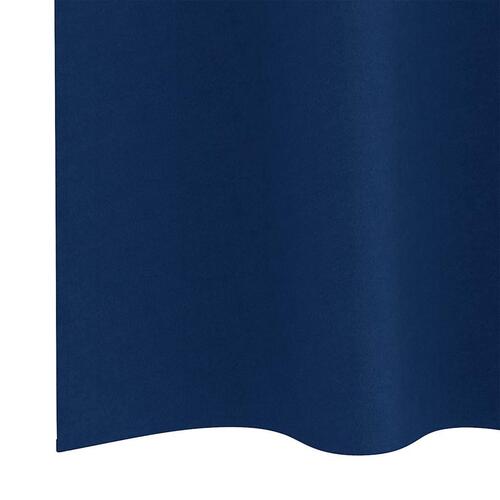Gardiner med gardiner 2 stk Mørkeblå 225 x 140 cm Polyester