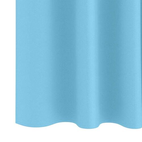 Gardiner med gardiner 2 stk Lyseblå 225 x 140 cm Polyester