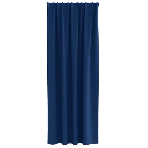 Gardiner med gardiner 2 stk Mørkeblå 225 x 140 cm Polyester