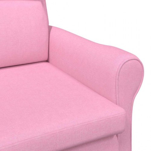 Moderne Lænestol Pink Polyesterstof, Træ Medium Ergonomisk