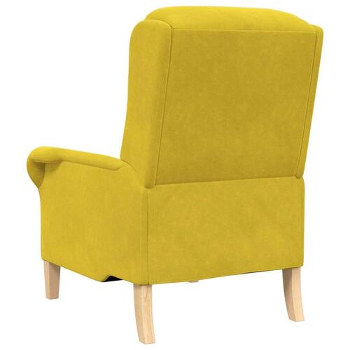 Gul Lænestol Gul Textil, Træ Standard Gul lænestol Rektangulær