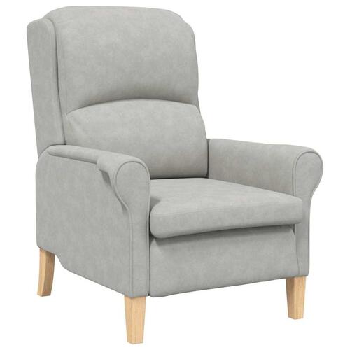 Lysegrå Lænestol Stof Standard Ergonomisk Moderne Komfortabel